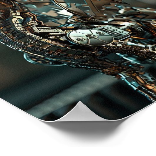 Clockwork Dragon Puzzle Poster (Hoek)