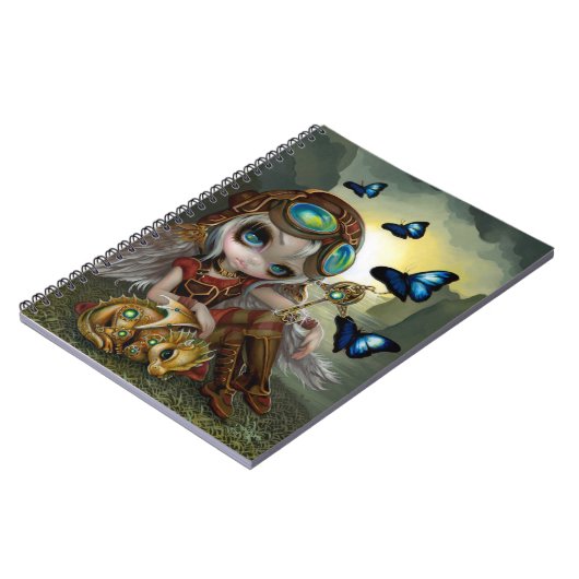 "Clockwork Dragonling"-laptop Notitieboek (Linkerzijde)