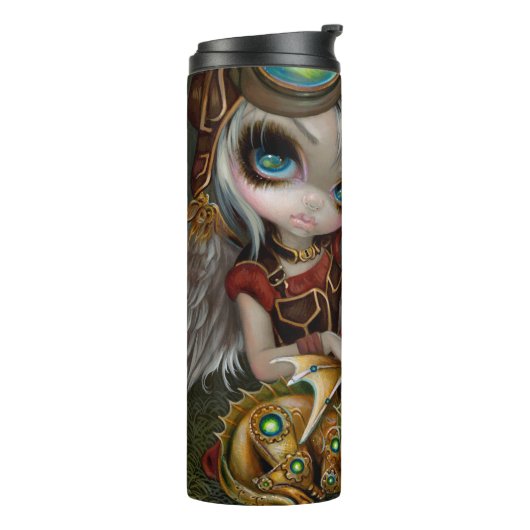 "Clockwork Dragonling" Thermosbeker (Gedraaid links)