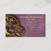 Clockwork en leer, visitekaartje (Achterkant)