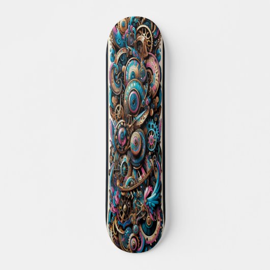 "Clockwork Fantasia" Persoonlijk Skateboard (Voorkant)