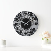 Clockwork Gears Silver Wall Clock Grote Klok (Huis)
