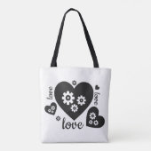 Clockwork Hearts Canvas tas (Achterkant)