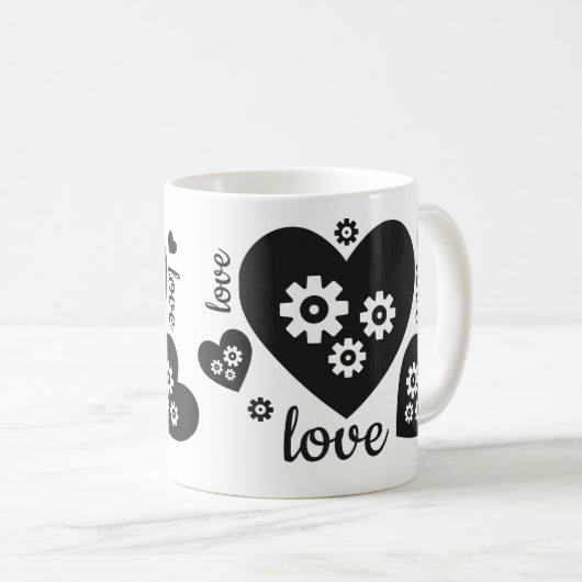 Clockwork Hearts Mok (Voorkant rechts)