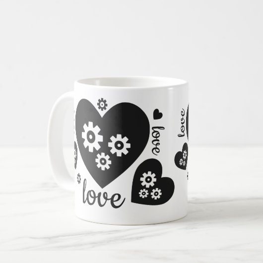 Clockwork Hearts Mok (Voorkant links)