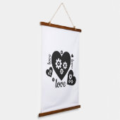 Clockwork Hearts Tapestry – Steampunk Romance Hangend Wandkleed (Gebogen)