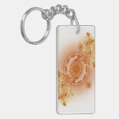 Clockwork I - Fractal Art Acrylische Sleutelhanger (Voorkant Links)