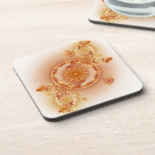 Clockwork I - Fractal Art Cork Onderzetter (Linkerzijde)