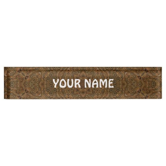 Clockwork  Industrial Steampunk Naambordje (Voorkant)