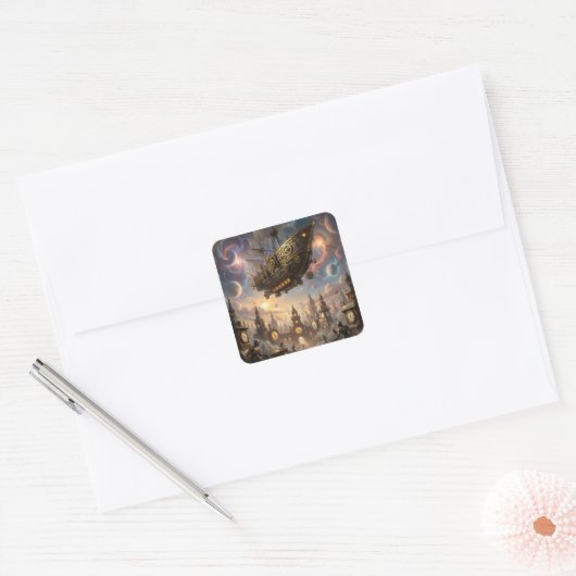 clockwork luchten stickers (Envelop)