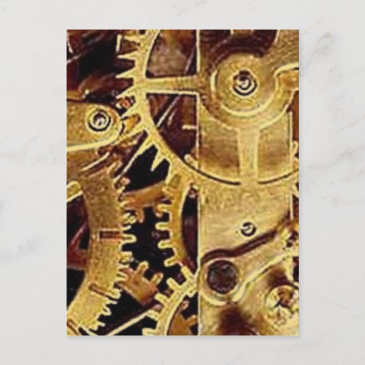 Clockwork MECANISMO RELÓGIO Briefkaart (Voorkant)
