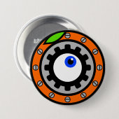Clockwork Oranje Ronde Button 7,6 Cm (Voorkant /achterkant)