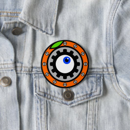 Clockwork Oranje Ronde Button 7,6 Cm