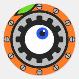 Clockwork Oranje Ronde Sticker