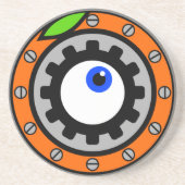 Clockwork Oranje Zandsteen Onderzetter (Voorkant)