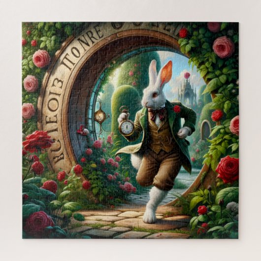 Clockwork Rabbit Through the Rose Gate Legpuzzel (Verticaal)
