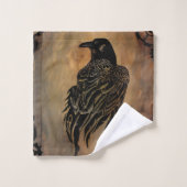 Clockwork Raven Bad Handdoek (Wasdoekje)