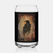 Clockwork Raven Blikvorm Glas (Achterkant)
