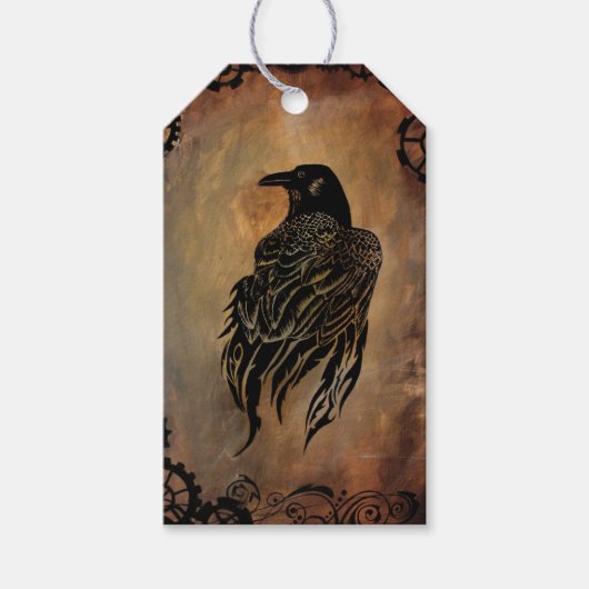 Clockwork Raven Cadeaulabel (Voorkant)