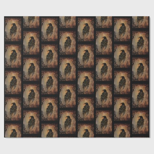 Clockwork Raven Cadeaupapier (Vlak)