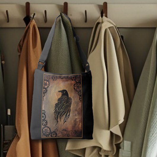Clockwork Raven Crossbody Tas