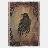 Clockwork Raven Deken (Voorkant Verticaal)