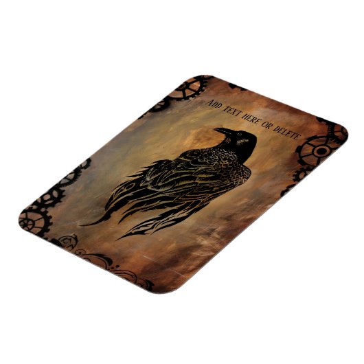 Clockwork Raven Magneet (Linkerzijde)
