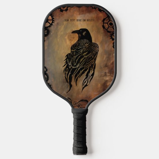 Clockwork Raven Pickleball Paddle (Voorkant)