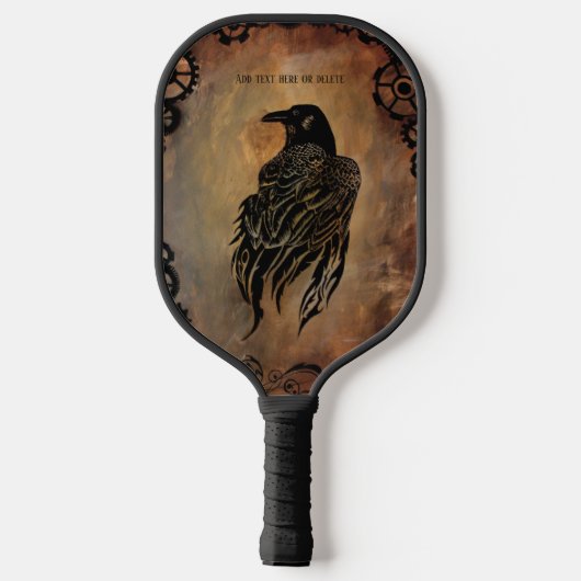 Clockwork Raven Pickleball Paddle (Achterkant)