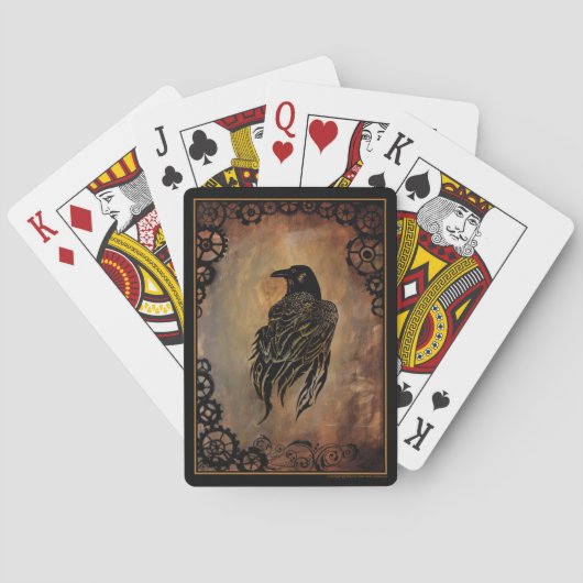 Clockwork Raven Pokerkaarten (Achterkant)