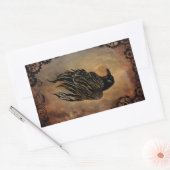 Clockwork Raven Rechthoekige Sticker (Envelop)
