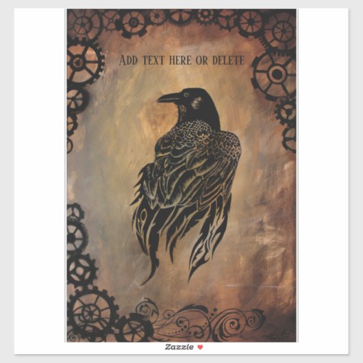Clockwork Raven Sticker (Vel)
