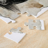 Clockwork Shiba – Gothic Overthinking Dog Puzzle Legpuzzel (Zijkant)