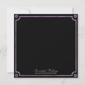 Clockwork Silhouette, 5.25 "x5.25" save the date (Achterkant)