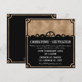 Clockwork Silhouette, 5.25x5.25 uitnodiging (Voorkant / Achterkant)