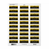 Clockwork Silhouette, souvenir labels (Full Sheet)