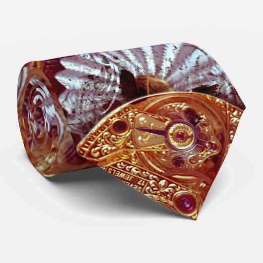 Clockwork Steampunk Mech Stropdas (Opgerold)