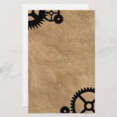 Clockwork Steampunk Stationery Briefpapier (Voorkant / Achterkant)