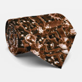 Clockwork Stropdas #2 - Brass Steampunk Cogs & Whe (Opgerold)