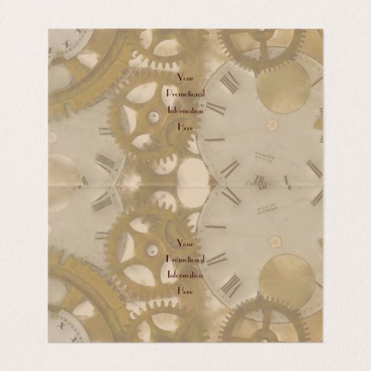 Clockwork Visitekaartje (Binnenkant ongevouwen)