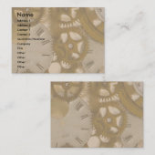 Clockwork-Visitekaartje Visitekaartje (Voorkant / Achterkant)