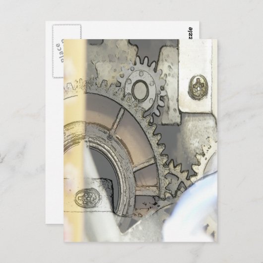 clockworkcolor briefkaart (Voorkant / Achterkant)