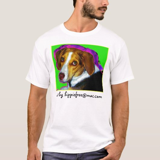 Cloe, art door hippiefree@mac.com t-shirt (Voorkant)