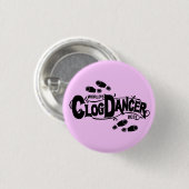  Clog Dancer Clogging Pink Black Shoes Ronde Button 3,2 Cm (Voorkant /achterkant)