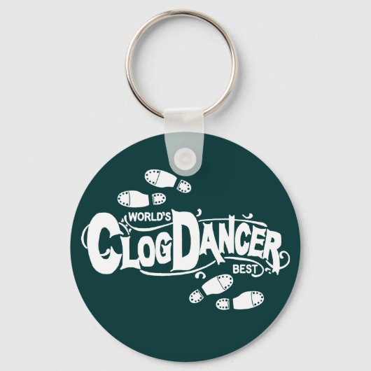 Clog Dancer Clogging Shoes Sleutelhanger (Voorkant)