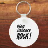 Clog Dancers Rock! Button Sleutelhanger (Voorkant)