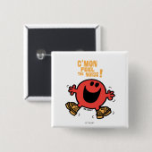 Clog Dancing Mr Noisy Vierkante Button 5,1 Cm (Voorkant /achterkant)