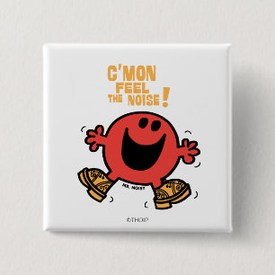 Clog Dancing Mr Noisy Vierkante Button 5,1 Cm