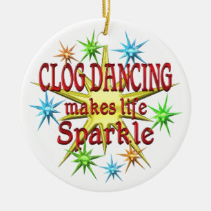 Clog Dancing Sparkles Keramisch Ornament