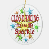 Clog Dancing Sparkles Keramisch Ornament (Links)